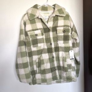 Billabong Oversized Button-up Teddy Bear Jacket